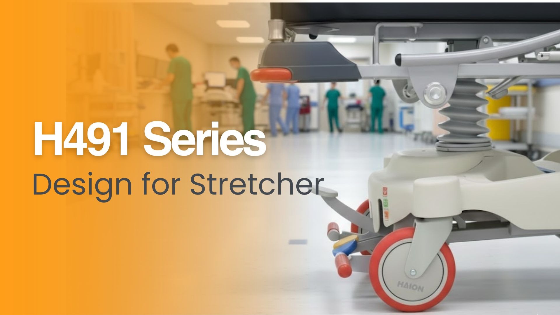 Official HAION article image for HAION H491 Emergency Stretcher Caster